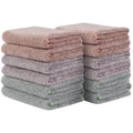 SINLAND Microfiber Face Cloths Highly Absorbent Washcloths Soft Feel Fingertip Towels Multi-Purpose Wash Cloths for Bathroom, Gym, Hotel, Spa and Kitchen, 12Inch x 12Inch