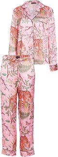 Karen Mabon Women's Pajama Set - Tiger Blossom Design for Ultimate Comfort & Style