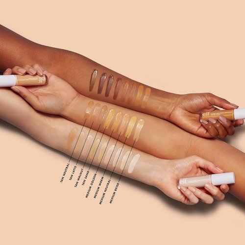 e.l.f. Hydrating Camo Concealer - Full-Coverage Formula for Blemishes & Under-Eye Circles | Vegan, Tan Neutral