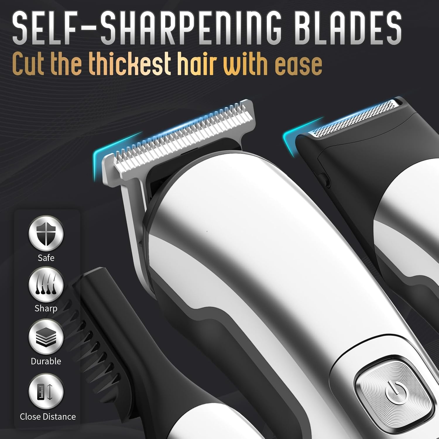 Ufree Beard Trimmer - Waterproof Electric Razor for Face, Body & Mustache | Cordless Grooming Kit