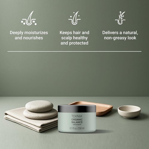 LAKMÉ Teknia Organic Balance Treatment - Hydrating Hair Mask for Deep Moisture | 8.5 Fl Oz