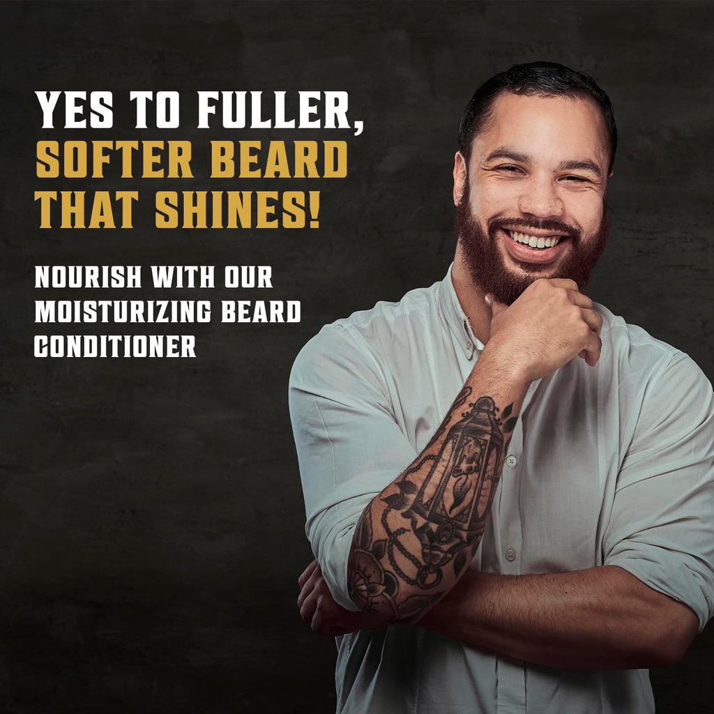 Viking Revolution Beard Wash and Beard Conditioner for Men with Argan Oil and Jojoba Oil - Beard Softener and Strengthener Beard Care Beard Shampoo and Conditioner with Beard Oil (5oz, Sweet Tobacco)