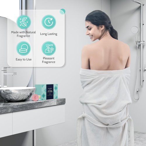 CalmNFiz 30 Pack Shower Steamers for Women Present Set, Shower Bath Bombs with 6 Scents, Self-Care Items for Wife As Valentine's Day and Mothers Day Present Idea, Birthday Present Stocking Suffers