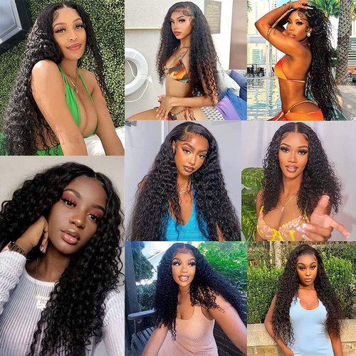 Bamilala Brazilian Curly Human Hair Bundles 08 10 12 Inch Deep Wave Bundles Human Hair 12A Unprocessed Virgin Hair Bundles Sewn In Quick Weave for Black Women