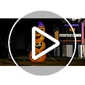 Giant 12FT Halloween Inflatable Pumpkin Stack with LED Faces & Witch Hat - Outdoor Yard Decor