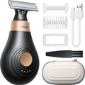 Trimcoo 2026 New Bikini Trimmer for Women - Small EButPowerful Electric Razors, Intimate Pubic Hair/Lady Facial Painless Removal, USB-C Cordless Body Shaver for Trip,Replaceable Wet/Dry Blade, Black