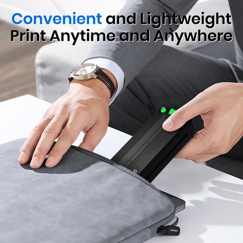 Tattoo Stencil Printer Machine,2026 Upgraded Portable Thermal Wireless Bluetooth Printer for Tattoo Beginners&Artists,withTransfer Paper and Thermal Paper,Compatible with Phone&PC (Grey)