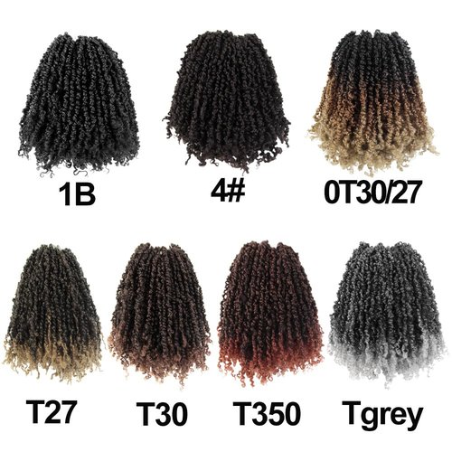 Cisinpo Yanky Twist Crochet Hair 10 Inch 10 Packs Pre-Twisted Natural Black Micro Spring Twist Boho Senegalese for Black Women(1B, Total 200 Strands)