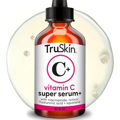 TruSkin Vitamin C Super Serum - Brighten, Firm & Smooth Skin with Retinol, Niacinamide & Hyaluronic Acid | 2 Fl Oz