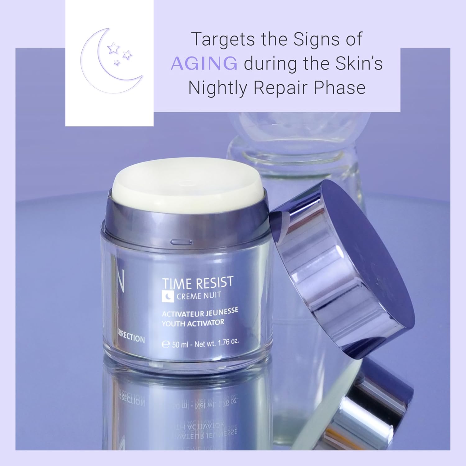 Yonka Time Resist Anti-Aging Cream - Youth Activating Complex for Firming & Wrinkles | 1.76 oz