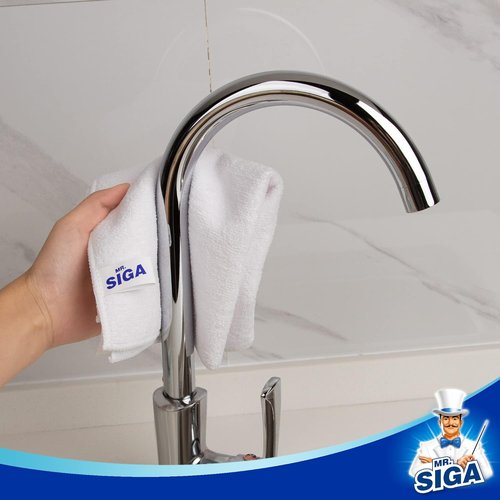 MR.SIGA Microfiber Cleaning Cloths - Streak-Free All-Purpose Towels | Pack of 12, 32 x 32 cm (12.6 x 12.6 in)