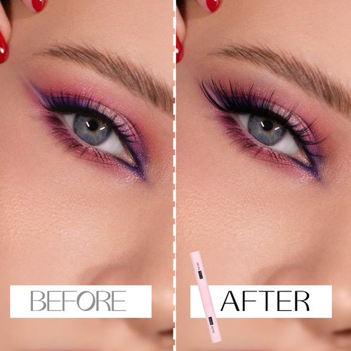 ALICE Lash Bond and Seal, Cluster Lashes Glue for DIY Eyelash Extensions, Individual Lash Glue for Clusters Eyelash Strong Hold Long No Latex Lasting Waterproof Eye Lashes Glue Mascara (Black 5ml×2)