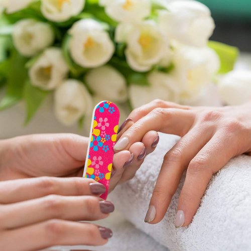 Mudder 150 Pack Mini Nail Files Bulk, Double Sided Emery Boards for Nails, Disposable Small Gift Set, Colorful Grit Emery Files Tools for Fingernails Manicure Pedicure Shaping Buffing Smoothing Cute