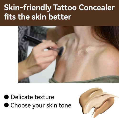 Regine Switzerland Tattoo Cover Up - Waterproof Concealer for Scars & Dark Spots | 2 Pcs Set