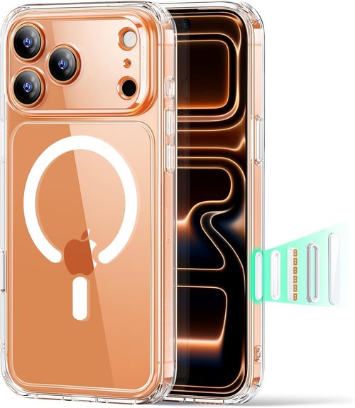 ESR iPhone 17 Pro Max Case - Shockproof Military-Grade Protection | MagSafe Compatible, Clear Design