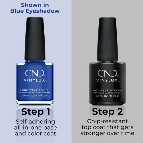 CND Vinylux Nail Polish - Longwear Blue Color with Gel-Like Shine | Chip Resistant, 0.5 Fl Oz