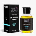 Pink Woolf Pre Shave Oil for Men - Oceanic Blue Shaving Oil for Smooth Razor Glide - 2 Fl Oz