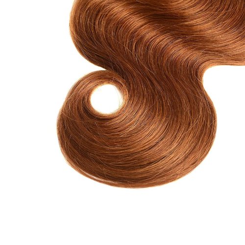 Luxvogue Bundles Human Hair 14 16 18 Inch Body Wave Chocolate Brown T1B/30 Human Hair Bundles Unprocessed Brazilian Virgin Human Hair Quick Weave for Black Women
