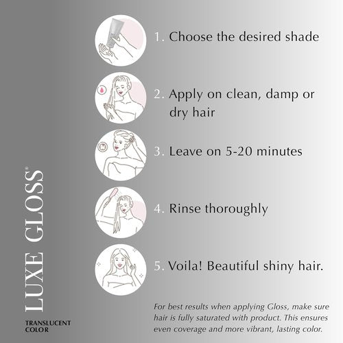 ECRU New York LUXE GLOSS Hair Gloss - Achieve Vibrant Color & Glass-Like Shine 8 Fl Oz