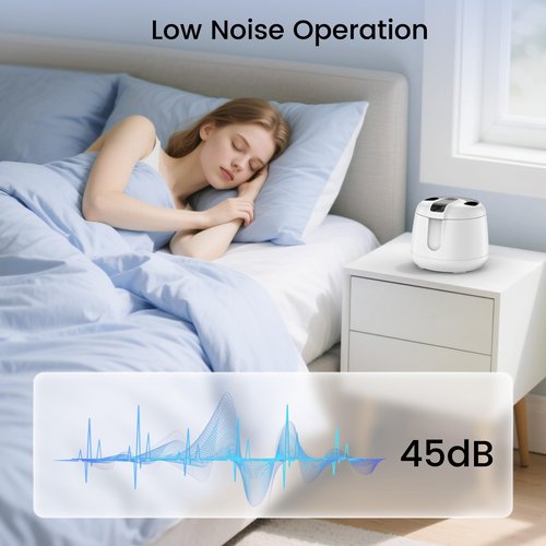 Cordless Ultrasonic Retainer Cleaner Machine, MEKO Rechargeable Denture Cleaner with 4000mAh Battery, 48kHZ, IPX5 Waterproof Dental Pod for Aligner, Braces, Jewelry, Toothbrush Head-White