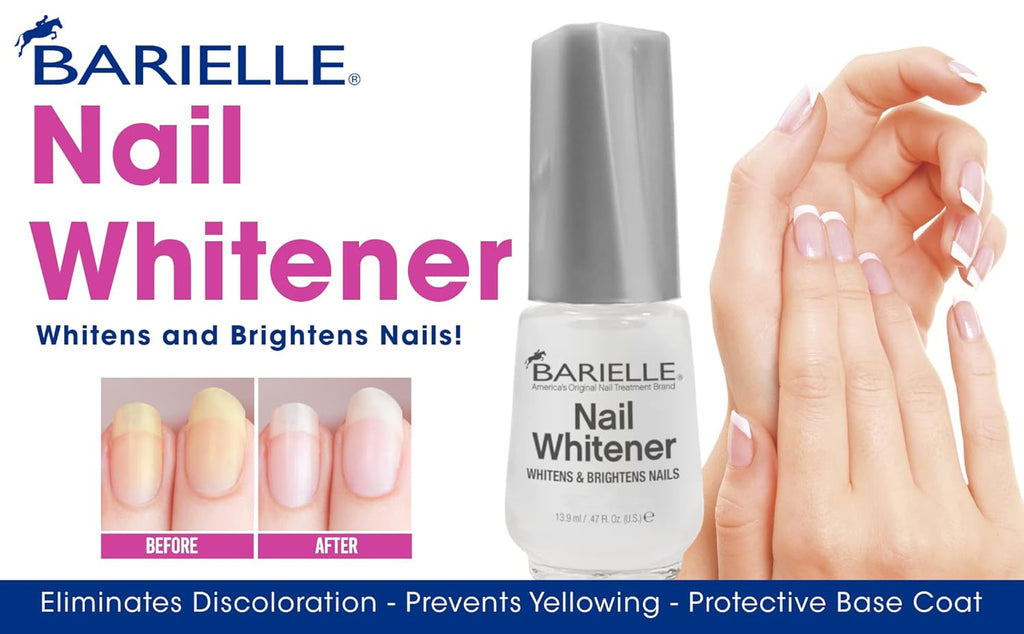 Barielle Nail Whitener - Brightening Treatment for Yellow & Dull Nails | 0.47 oz (Pack of 2)