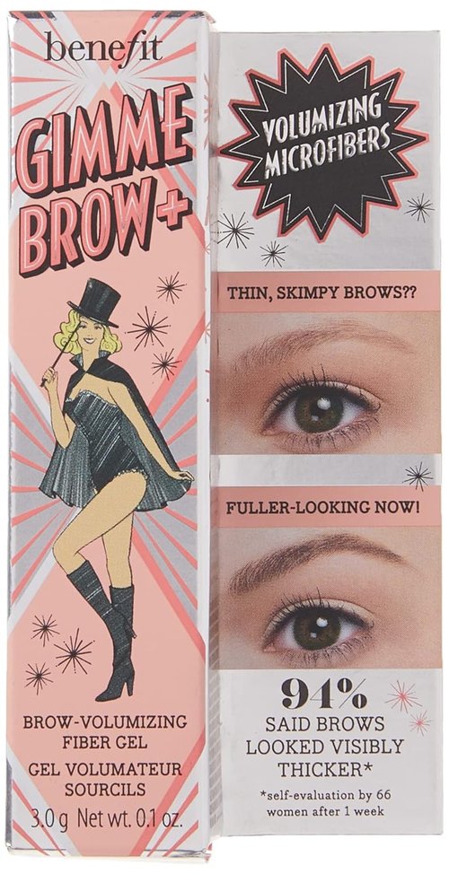 Benefit Gimme Brow Volumizing Fiber Gel - Medium Dark Warm, 0.1 Oz for Fuller Brows