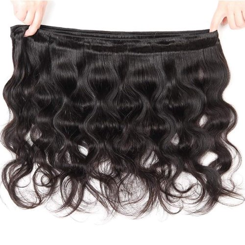 12A Human Hair Bundles 14 16 18 Inch Body Wave Bundles Human Hair Unprocessed Brazilian Virgin Hair 3 Bundles Weave Extensions Real Human Hair Natural Black Color Bundle