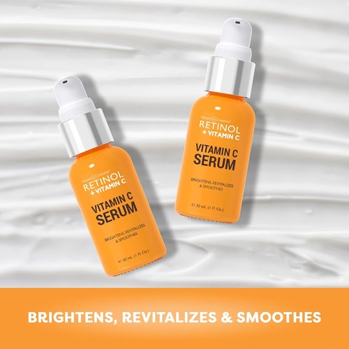 LIVAURA Retinol + Vitamin C Face Serum - Anti-Aging Formula for Even Skin Tone & Radiance - 1 FL. Oz