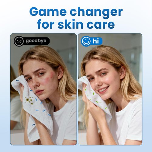 Borje Face Towels XL, Disposable Face Towel 10" x 12", 100 Count (2 Packs of 50), 100% USDA Biobased Facial Towelettes, Ultra Soft & Thick Makeup Remover Dry Wipes for Women Cleansing