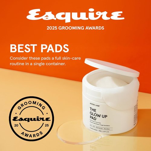 **THE GLOW UP Rice Toner Pads - Daily Exfoliating Facial Pads with Centella, AHA, PHA & Niacinamide for Brightening & Acne Care**
