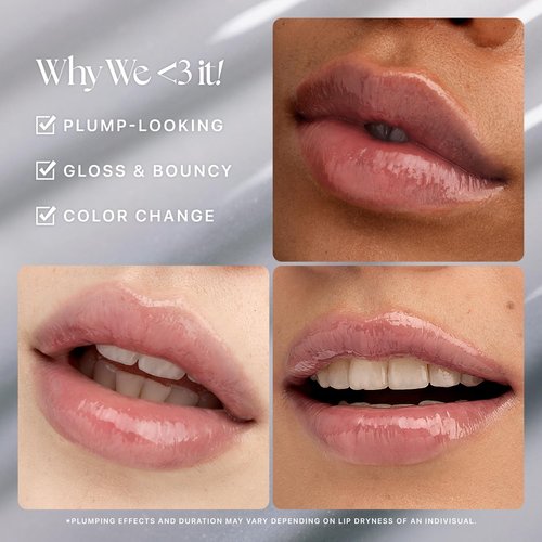 Nature Republic Honey Melting Lip Plumping - Moody Plump Hydrating Gloss | 12 Gray, Volumizing Formula, Sheer Tint