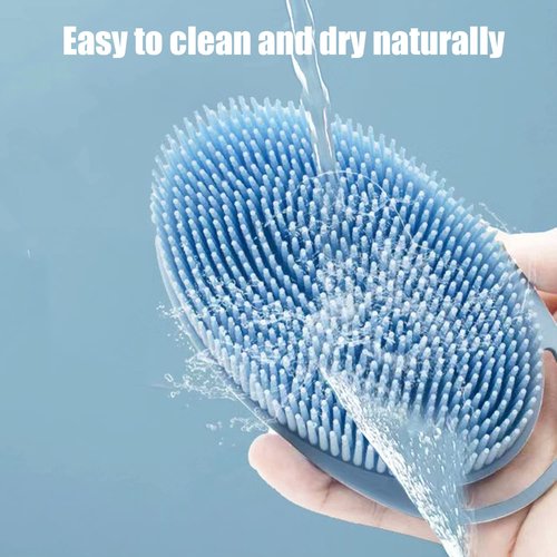 Soft Exfoliating Body Bath Shower Scrubber - Silicone Body Brush, 3 Pack for Kids and Adults with All Kinds of Skin