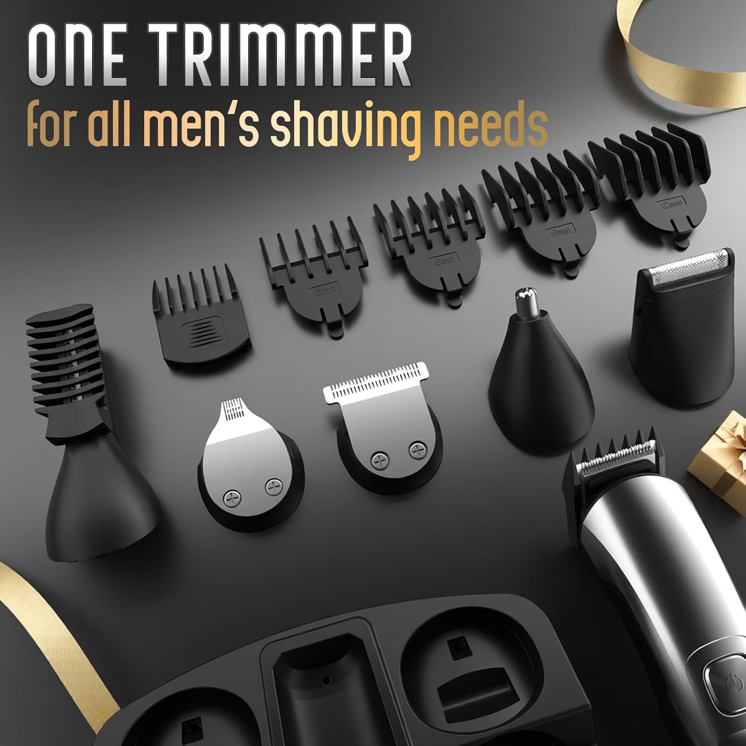 Ufree Beard Trimmer - Waterproof Electric Razor for Face, Body & Mustache | Cordless Grooming Kit