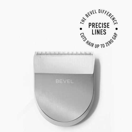 Bevel Square Trimmer Blade Attachment - Compatible with Bevel Device Only, Cordless Trimmer Attachment Head for Face, Beard, Mustache, Neck & Body - Silver, 1 Count