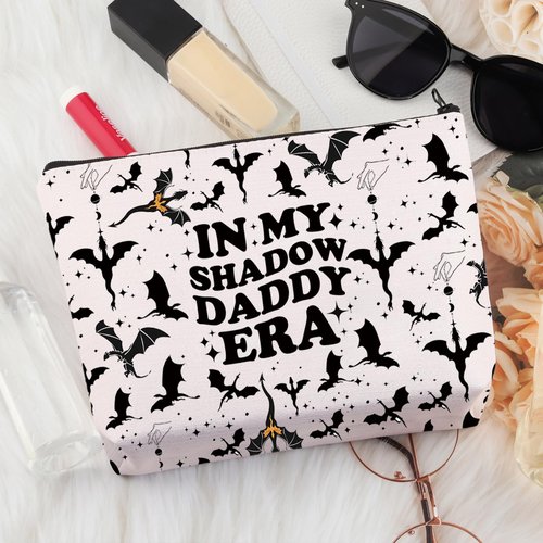 BDPWSS Fourth Book Makeup Bag Xaden Riorson Gift In My Shadow Daddy Era Gift Dragon Rider Gift Pedro P Fan Gift For Bookish (Shadow Daddy)