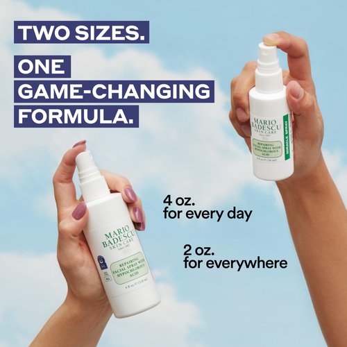 Mario Badescu Repairing HOCl Facial Spray with Hypochlorous Acid – Soothes & Hydrates Angry, Irritated Skin, Reduce Redness & Flare-Ups – pH Balancing, Non-Irritating Cleanser, Fragrance-Free, 4 Fl Oz