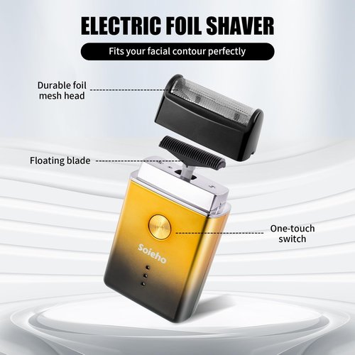 soieho Hair Clipper for Men Set Cordless Electric Hair Clipper T-Shaped Beard Trimmer Nose Hair Trimmer Electric Shaver Professional Haircutting and Beauty Kit