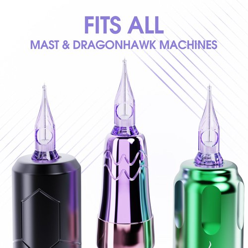 Mast Pmu Tattoo Needles 0803RL 20Pcs Premium 18mm Long Tips Pro Tattoo Cartridge Needles Diameter 0.25mm Round Liner Precision Work for Artists