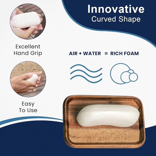 Shampoo Bar for Curly & Wavy Hair - Coconut Moisturizing & Conditioning | Tropical Scent, 3.53 Oz
