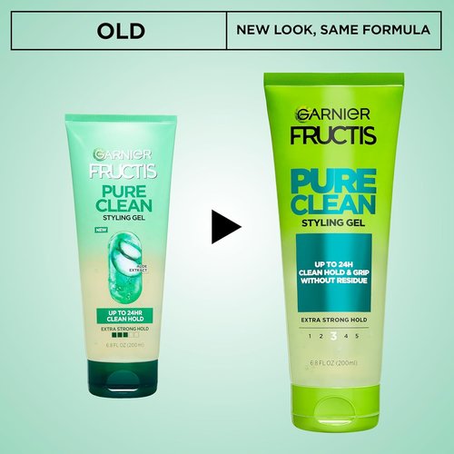 Garnier Fructis Pure Clean Styling Gel - 6.8 Fl Oz | Strong Hold & Natural Finish