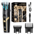 ENSSU Beard Trimmer for Men - Electric Cordless Vacuum Mens Beard Trimmer with Adjustable 20 Length Setting,Waterproof Mustache Trimmer with Ceramic Blade for Precision Facial Hair