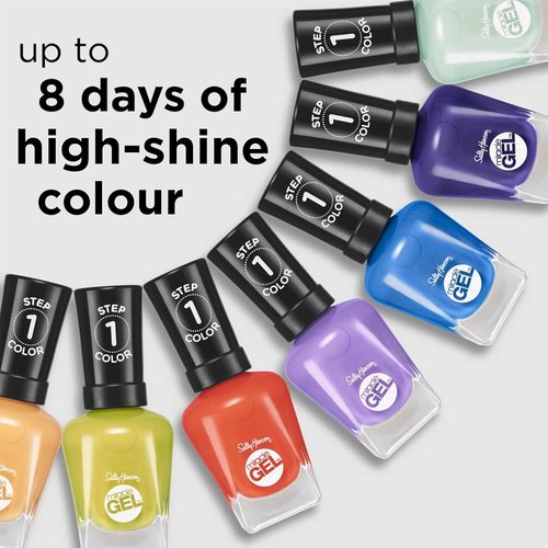 Sally Hansen Miracle Gel Salon Quality Nail Polish | Gel-Like Formula, Two-Step System, No UV Light Needed, Long Lasting | Shimmery | 532 Affairy To Remember | Purple with hints of Blue Nail Polish