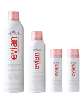 Evian Facial Spray 24/7 Kit - Hydrating Mineral Water Mist for Face & Skin - Refreshes Makeup & Sets - Travel-Friendly Sizes for Daily Hydration