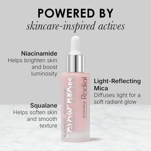 Skiennix Soft Focus Glow Booster Drops - Radiance Illuminating Serum with Glycerin & Antioxidants | Weightless Face Primer