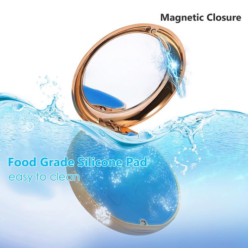 Retainer Case with Mirror, Cute Retainer Holder Case, Slim Aligner Case with Removal Tool, Magnetic Closure, Convenient Orthodontic Case for Invisalign/Night Guard/Mouth Guard
