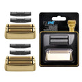 BaBylissPRO FXONE Shaver Replacement Foil & Cutter - Hypoallergenic Extra-Close Head (Gold, 2 Packs)
