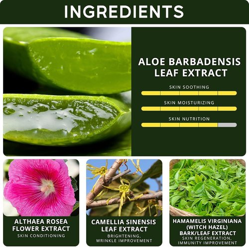 Aloe Vera Gel 98% Pure by [Brand Name] - Sunburn Relief & Moisturizer | 33.8oz for Face, Skin & Hair