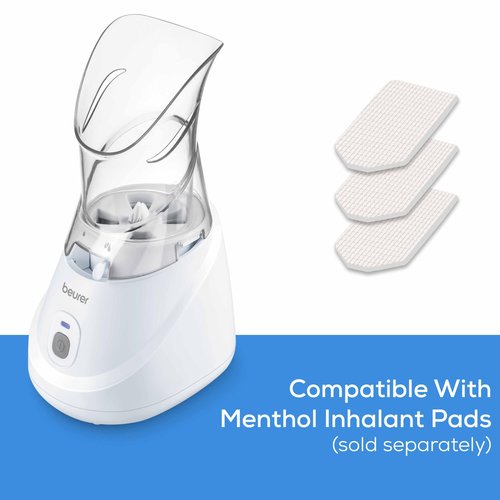 Beurer SI31 Steam Inhaler for Drug-Free Cough & Cold Sinus Relief, Naturally Soothes Nasal & Throat Passages, with Universal Mask & Variable Steam Control, FSA/HSA Eligible