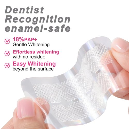 Teeth Whitening Strips -14 Treatments Professional Teeth Whitening Strip kit -Safe for Enamel-Non Sensitive Tooth Whitening Without Any Harm -Non-Slip Strips Stains Removal