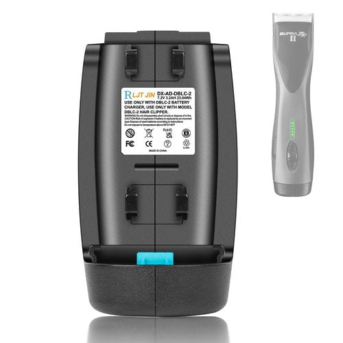 RLJT JIN for DBLC-2 Replacement Battery Compatible Supra ZR II and Pulse ZR II Cordless Clippers, Replaces Batteries 79025 and 560470 Models Lithium-ion 3200 mAh